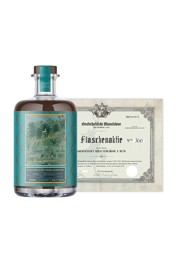 Fassaktie - Grafschaft Kräuterlikör x Rum Barrel