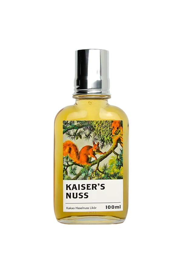 Kakao Haselnuss Likör | Flachmann mit Becher