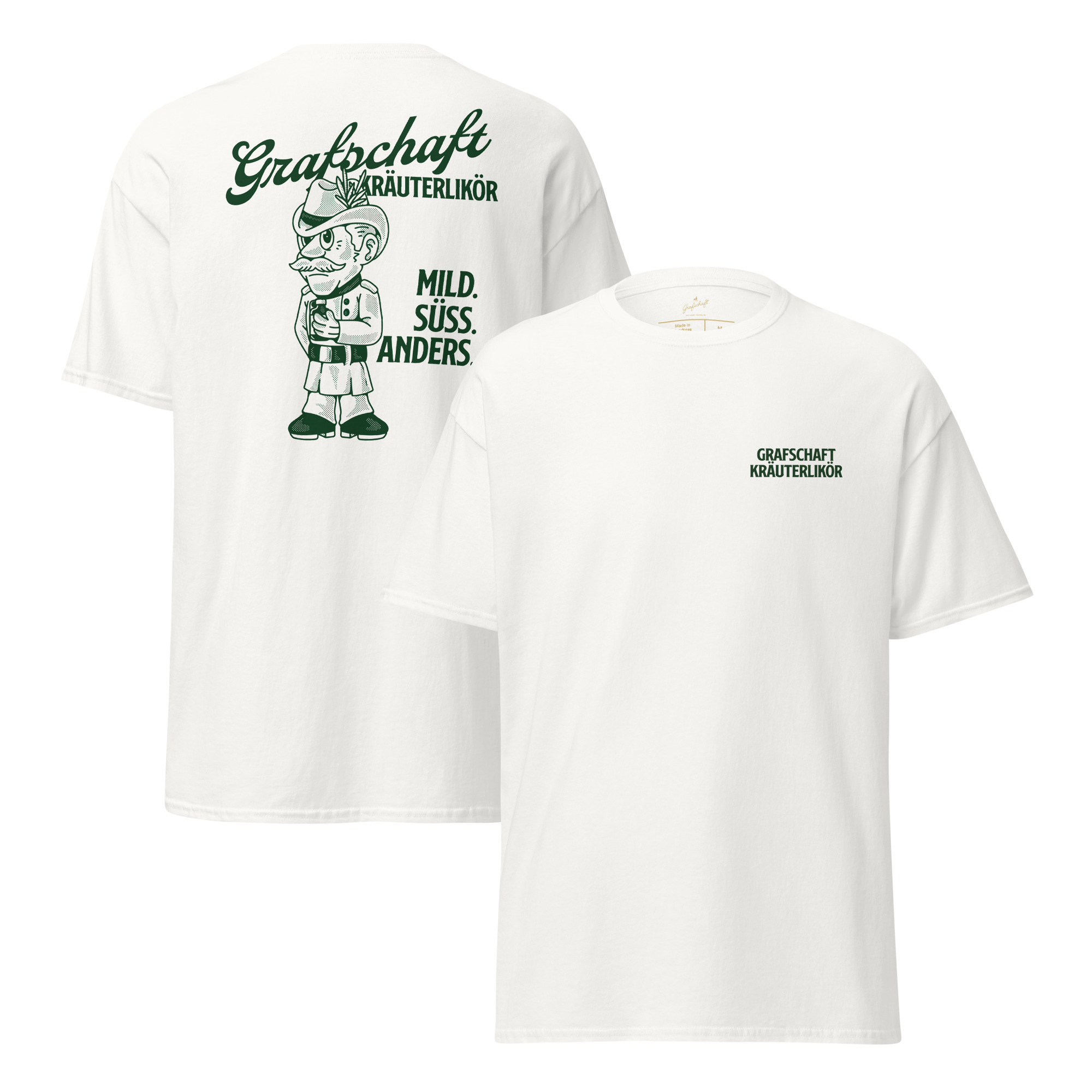 Grafschaft Kräuterlikör Retro Unisex T-Shirt – Bild 4